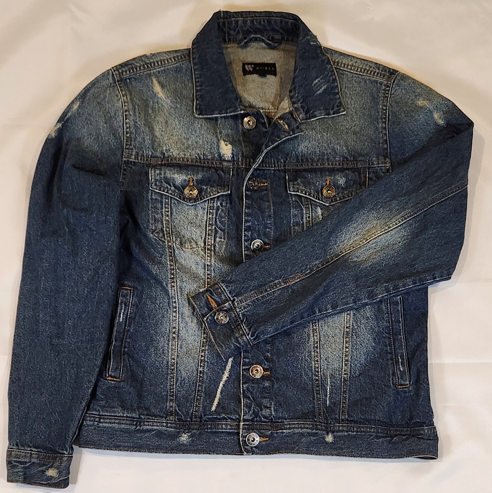 Men's Blue Denim Jacket Size M